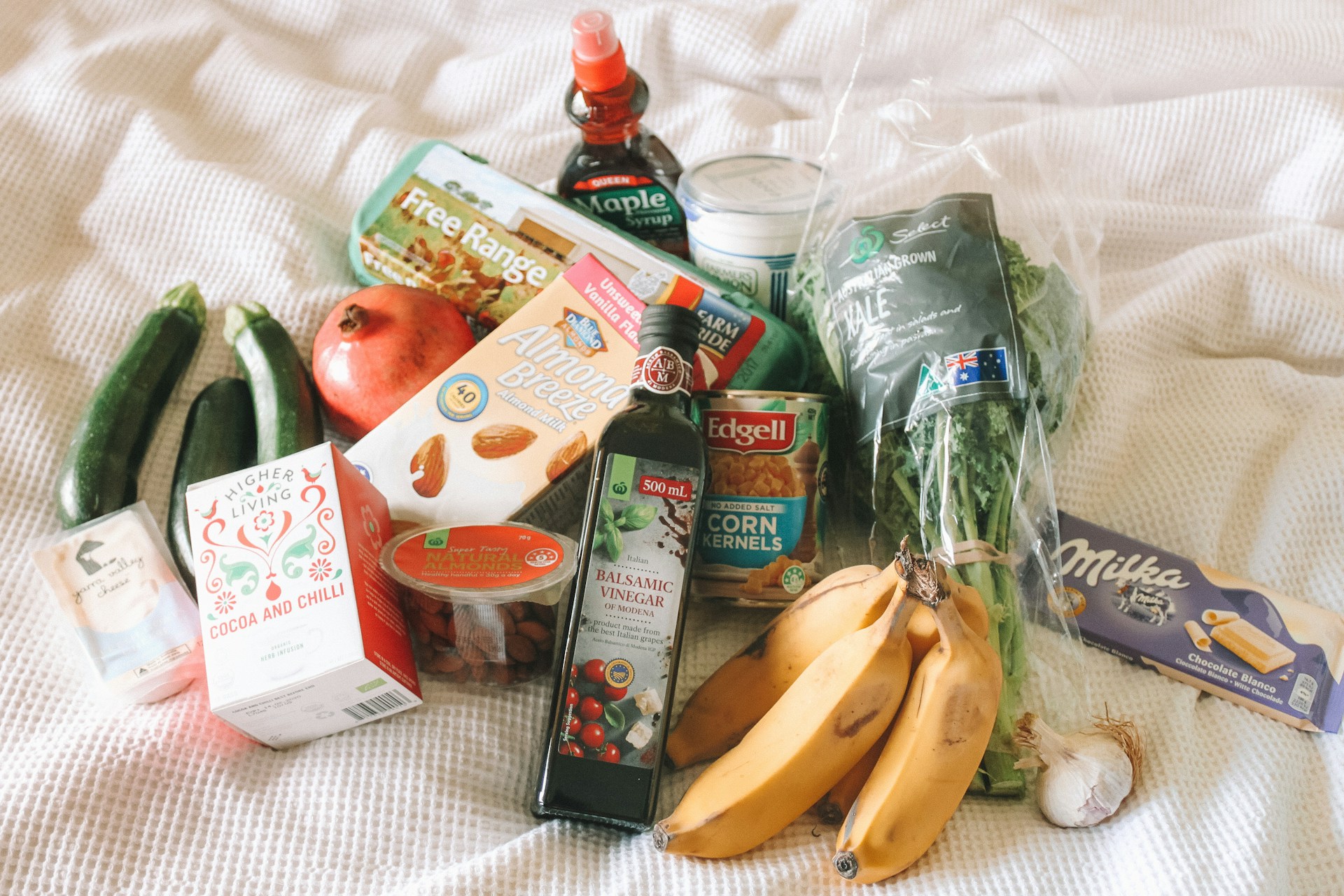 First-night supermarket rule essentials in a hotel room